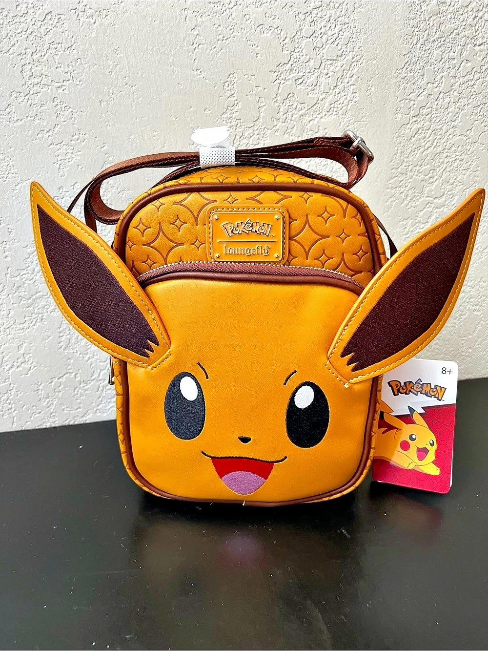Loungefly Pokémon Eevee Face Crossbody Bag Brown - NWT